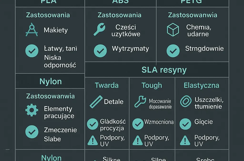 Materiały do prototypów 3D: który wybrać i kiedy?