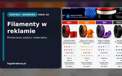 Porównanie filamentów do zastosowań reklamowych i brandingowych