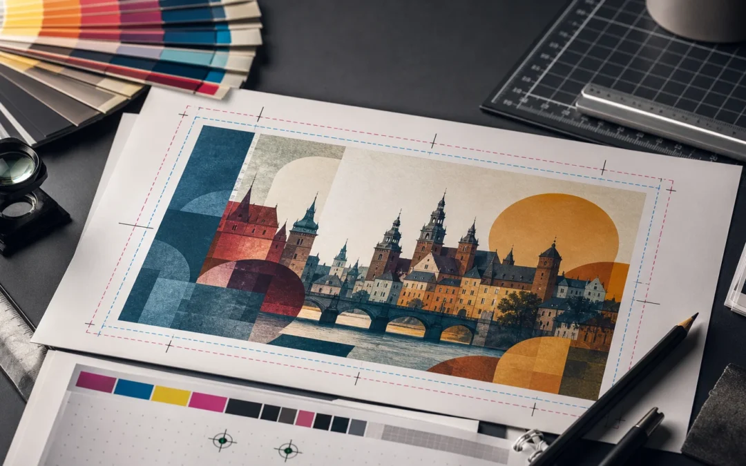 spady do druku – ilustracja redakcyjna