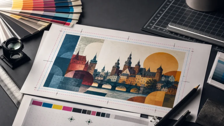 spady do druku – ilustracja redakcyjna