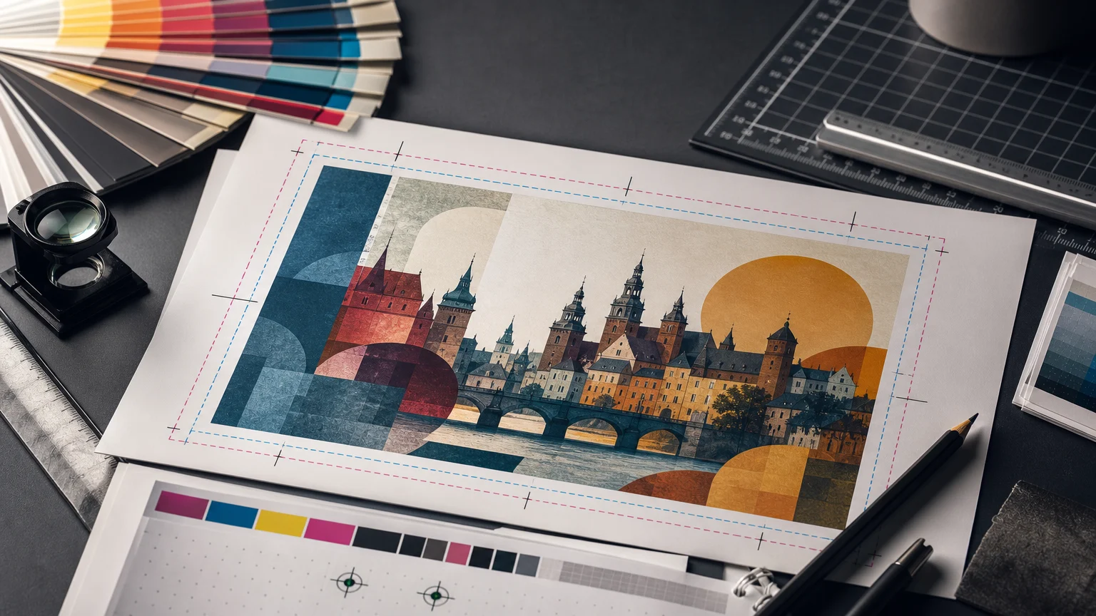 spady do druku – ilustracja redakcyjna